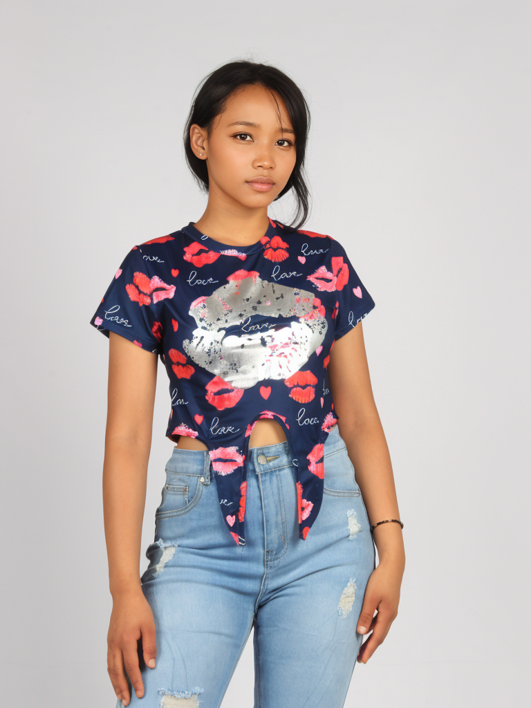 Lips Summer Crop Top XD21