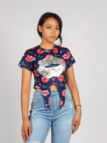 Lips Summer Crop Top XD21