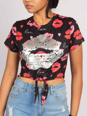 Lips Summer Crop Top XD21