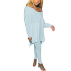 Long Off Shoulder Jersey and Leggings Set XD21