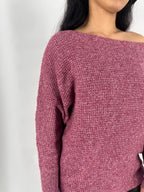 Long Sleeve Batwing Knitted Jersey XD21