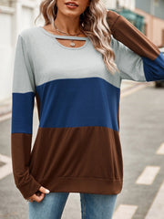 Long Sleeve Colourblock Regular T-Shirt XD21