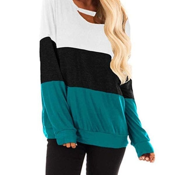 Long Sleeve Colourblock Regular T-Shirt XD21