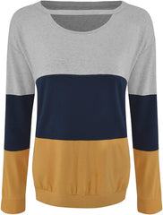 Long Sleeve Colourblock Regular T-Shirt XD21