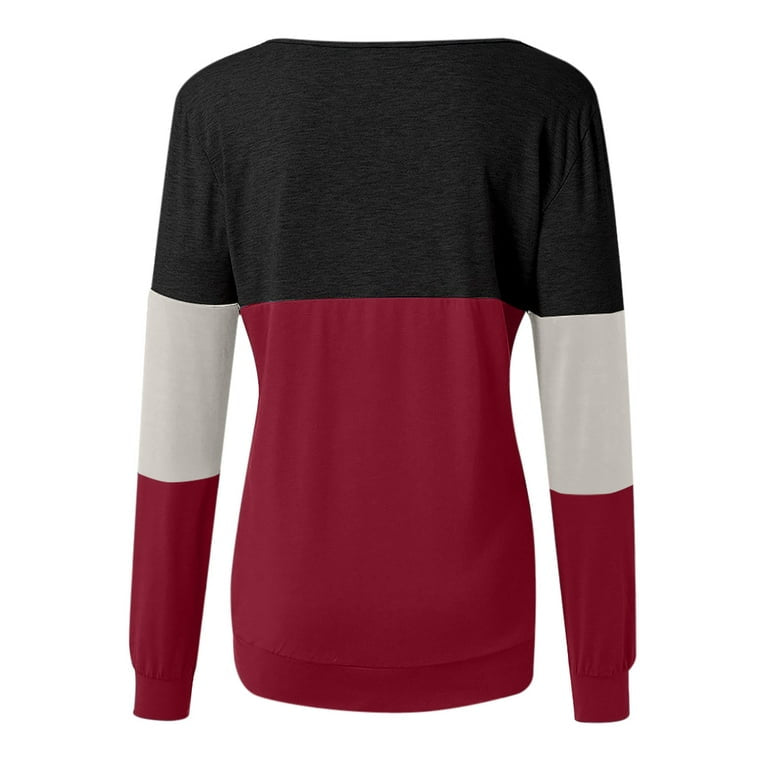 Long Sleeve Colourblock Regular T-Shirt XD21