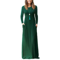 Long Sleeve Round Neck Maxi Dress XD21