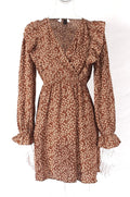 Long Sleeve Ruffles Chic Bohemian Dress - XD21