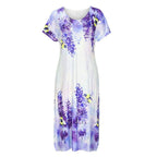 Long Slit Printed Maxi Dress XD21