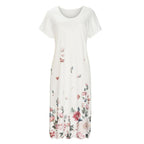 Long Slit Printed Maxi Dress XD21