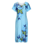 Long Slit Printed Maxi Dress XD21