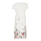 Long Slit Printed Maxi Dress XD21