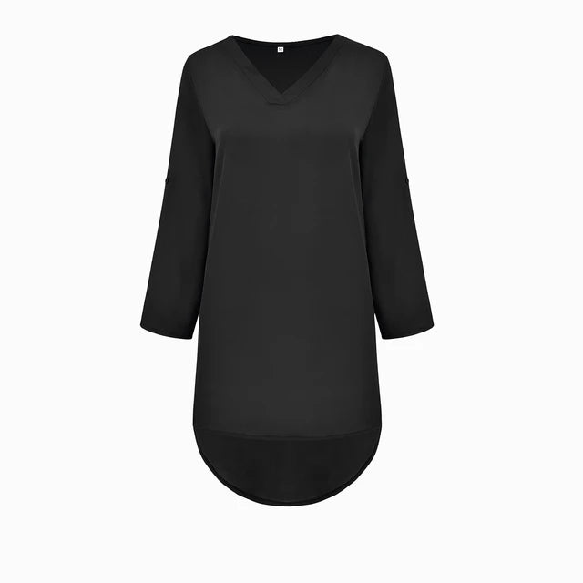 Long short v neck blouse XD21