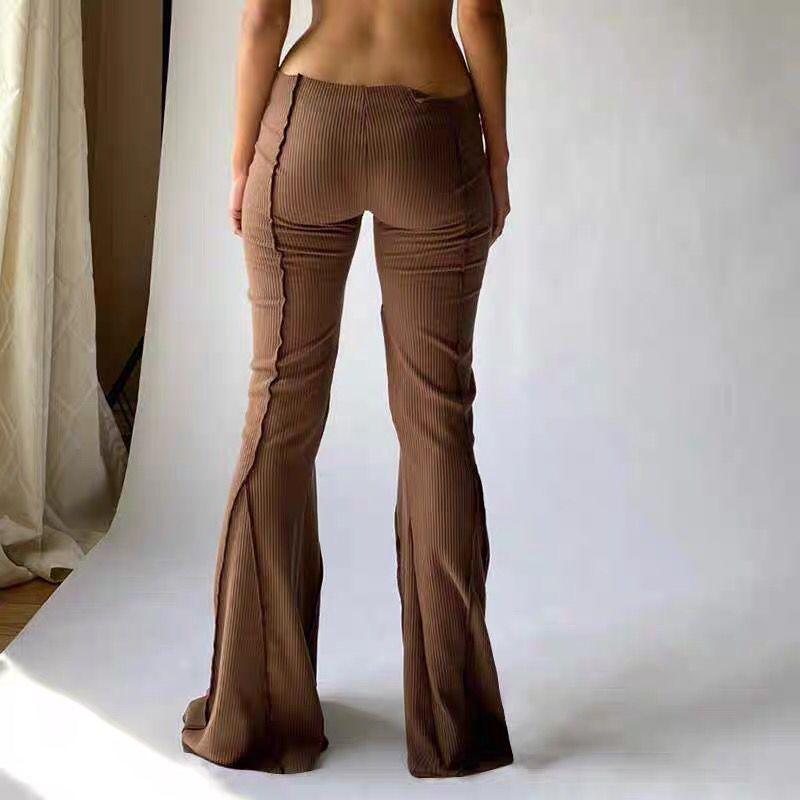 Low Waist Bell Bottoms Stretch Flare Pants - XD21