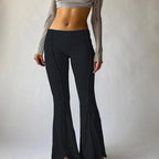 Low Waist Bell Bottoms Stretch Flare Pants - XD21