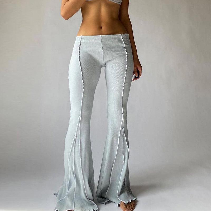 Low Waist Bell Bottoms Stretch Flare Pants - XD21