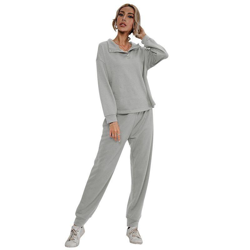 Chiba Pleated Embroidered Two-Piece Loungewear Set