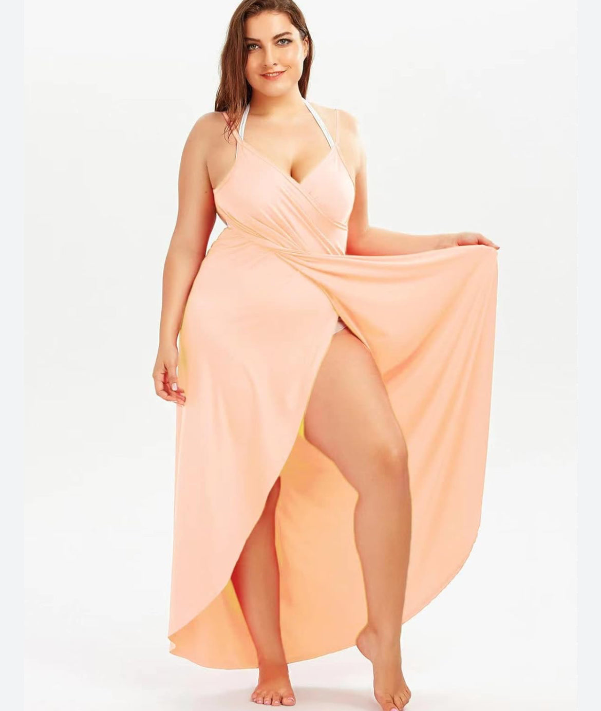 Maxi Beach Cover Up Wrap Dress XD21