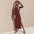 Maxi Dress O Neck Bodycon - XD21