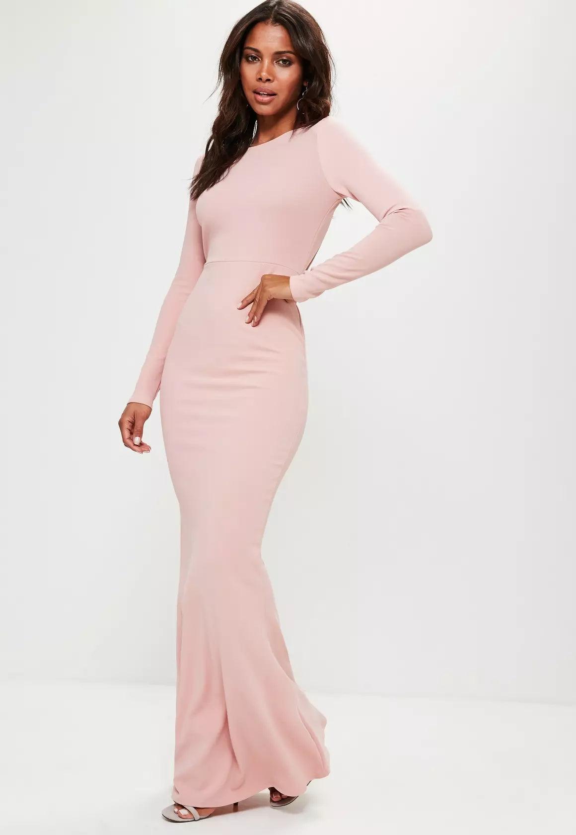 Mermaid Maxi Long Sleeve Dress