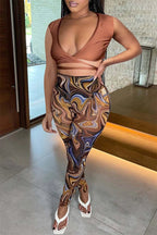 Mesh Leggings See Through Top and Pants Set XD21