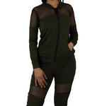 Mesh Patchwork Two Piece Gym Set XD21