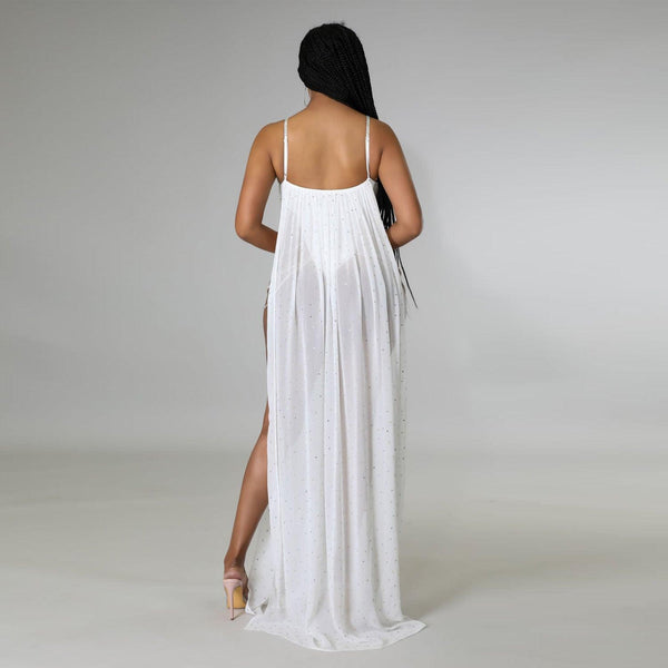 Mesh Skirt One-piece Dress