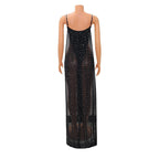 Sleeveless Nightclub Mesh Skirt One-piece Dress - XD21