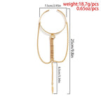 Bohemian Metal Sequins Charm Upper Arm Bracelet - XD21