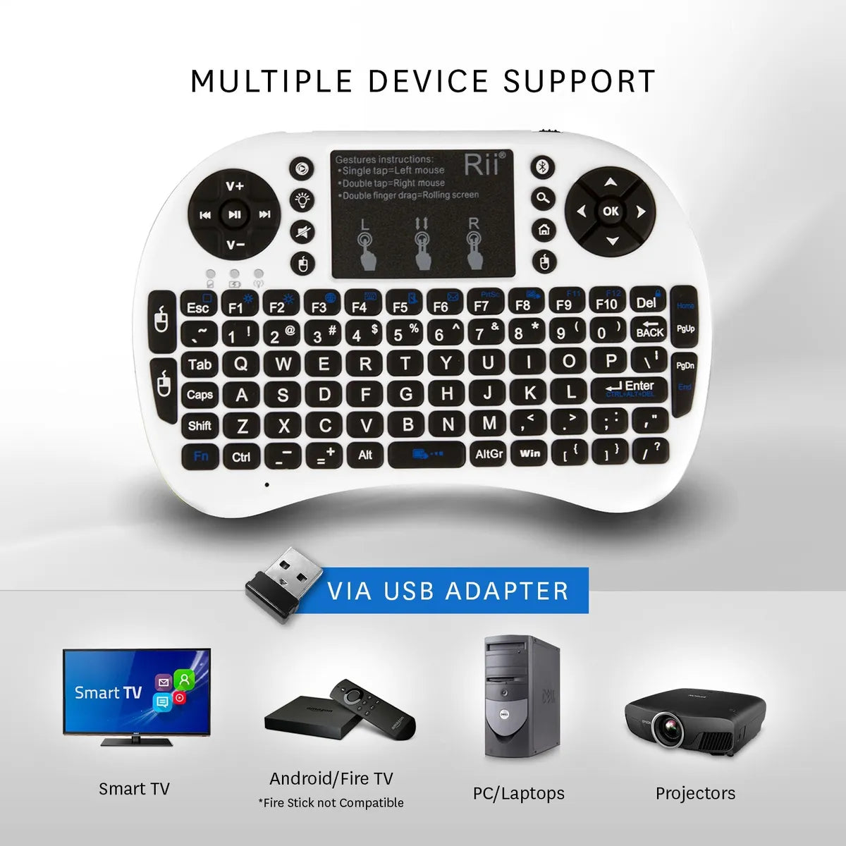 Mini Wireless Keyboard and Mouse Combo XD21