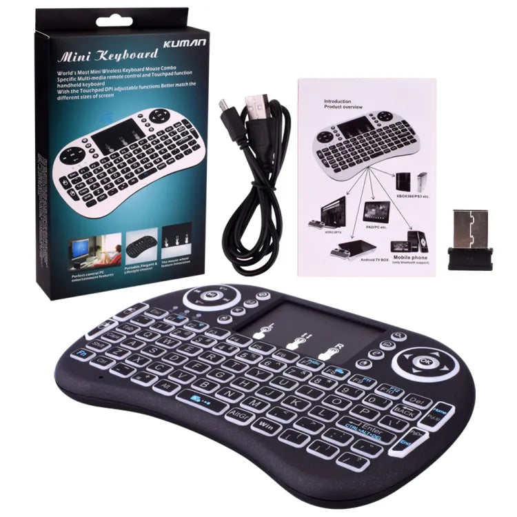 Mini Wireless Light Up Keyboard with Touchpad XD21