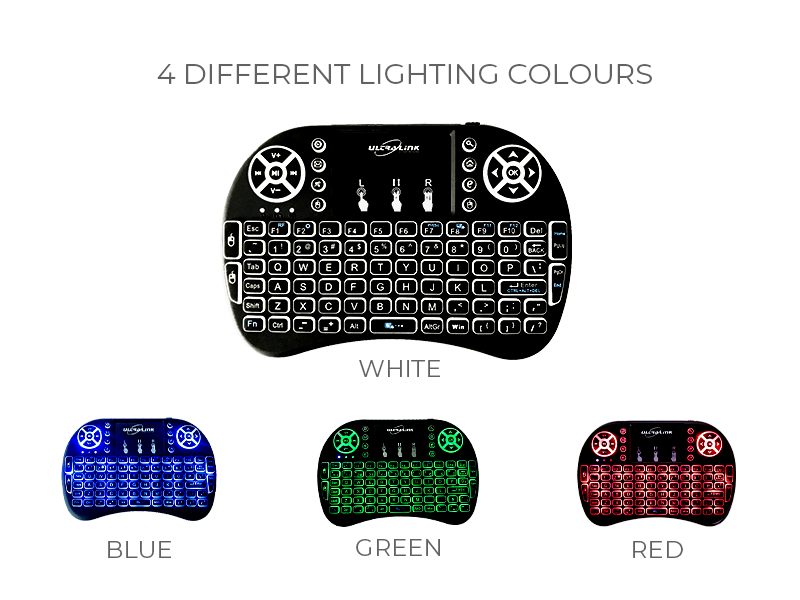 Mini Wireless Light Up Keyboard with Touchpad XD21