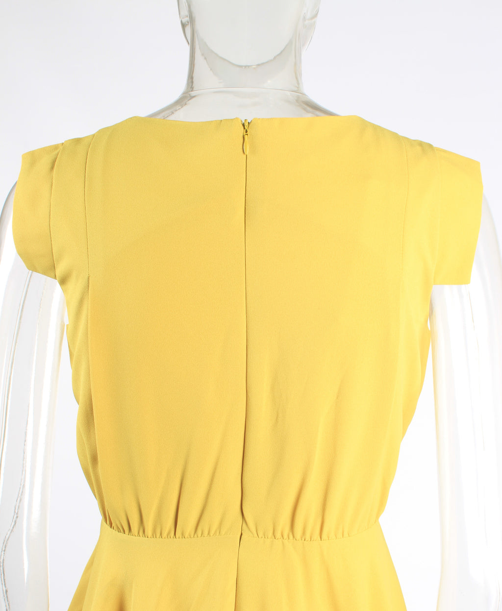 Mini elastic waist linen dress XD21