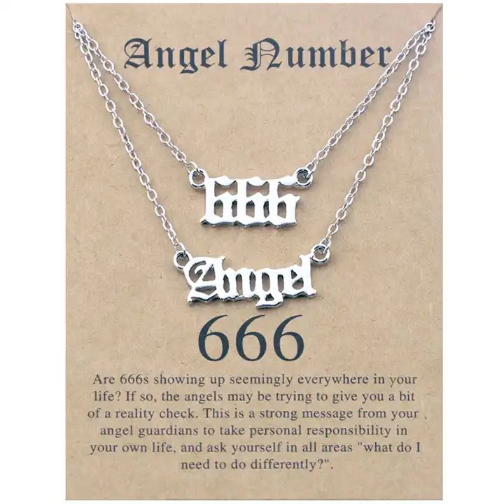 Minimalist Angel Numbers 2pc Necklace Set XD21