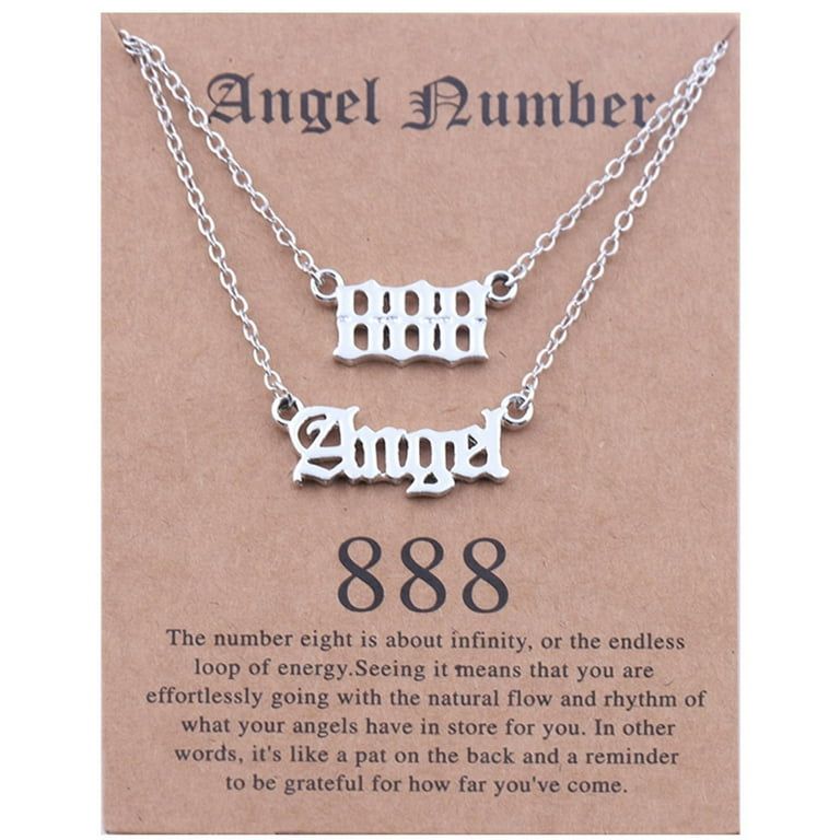 Minimalist Angel Numbers 2pc Necklace Set XD21