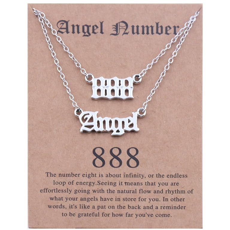 Minimalist Angel Numbers 2pc Necklace Set XD21