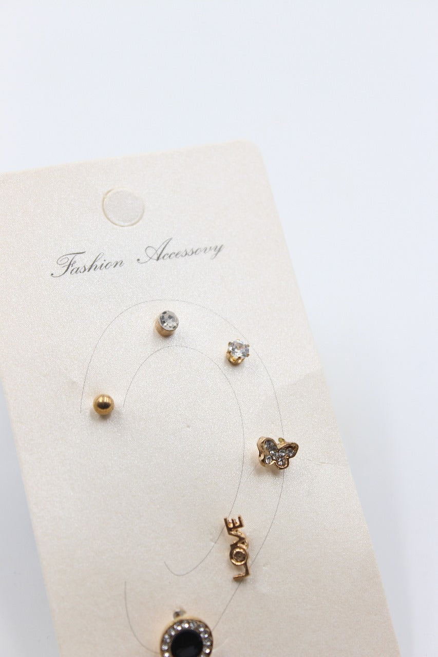 Mix Match 6pc Stud Earring Set XD21