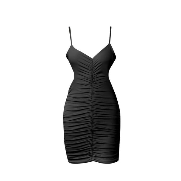 Spaghetti Strap Side Cut Out Mini Dress