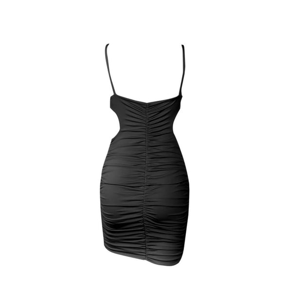 Spaghetti Strap Side Cut Out Mini Dress
