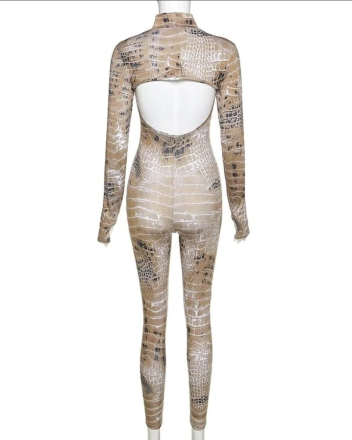 O-Neck Long Sleeve Two Piece Jumpsuit XD21