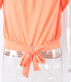 Off Shoulder Lace Up Top - XD21