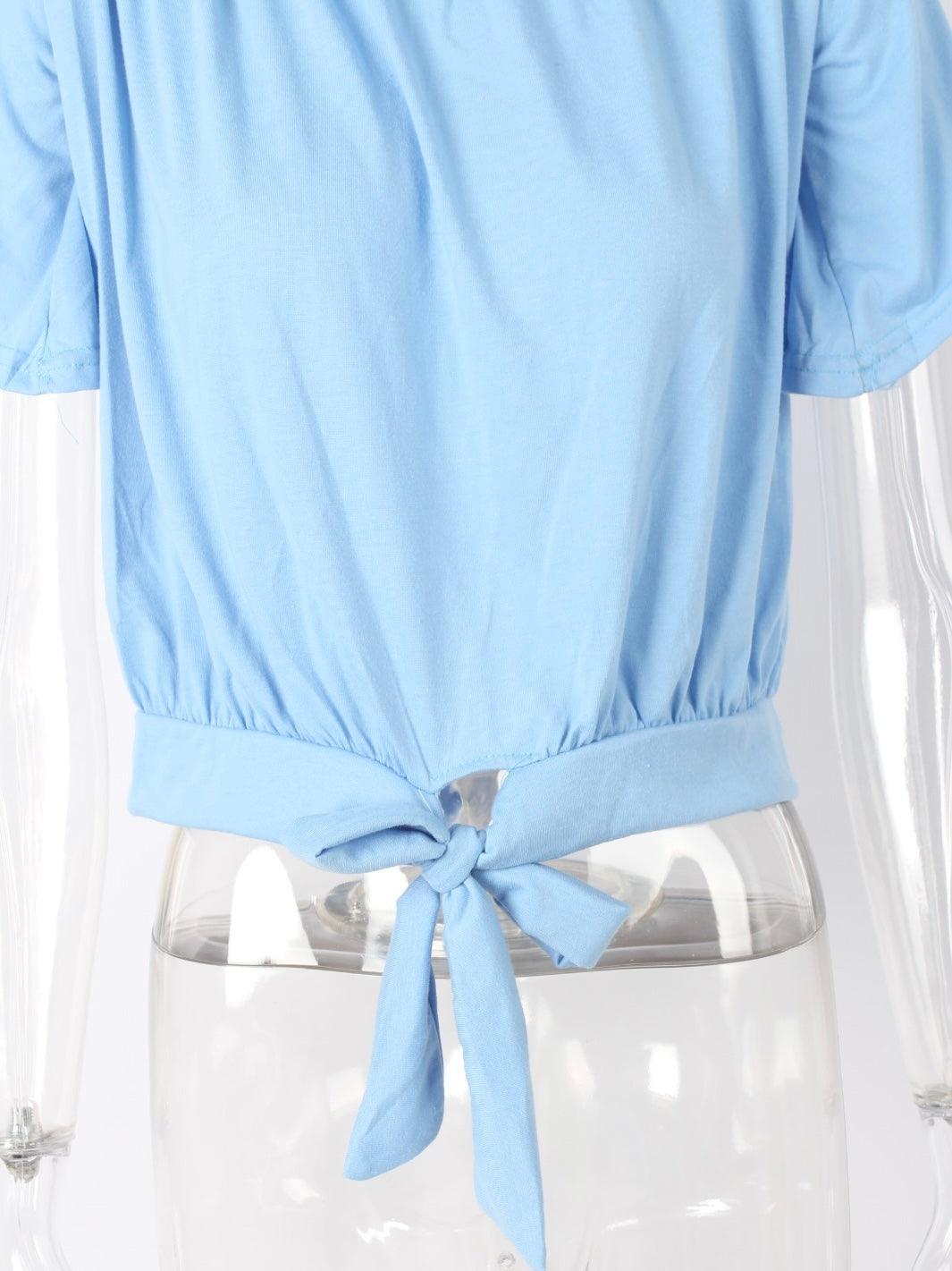 Off Shoulder Lace Up Top - XD21
