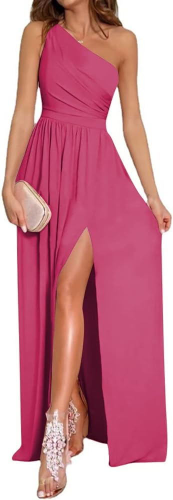 One Shoulder High Split Sleeveless XD21