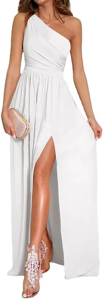 One Shoulder High Split Sleeveless XD21