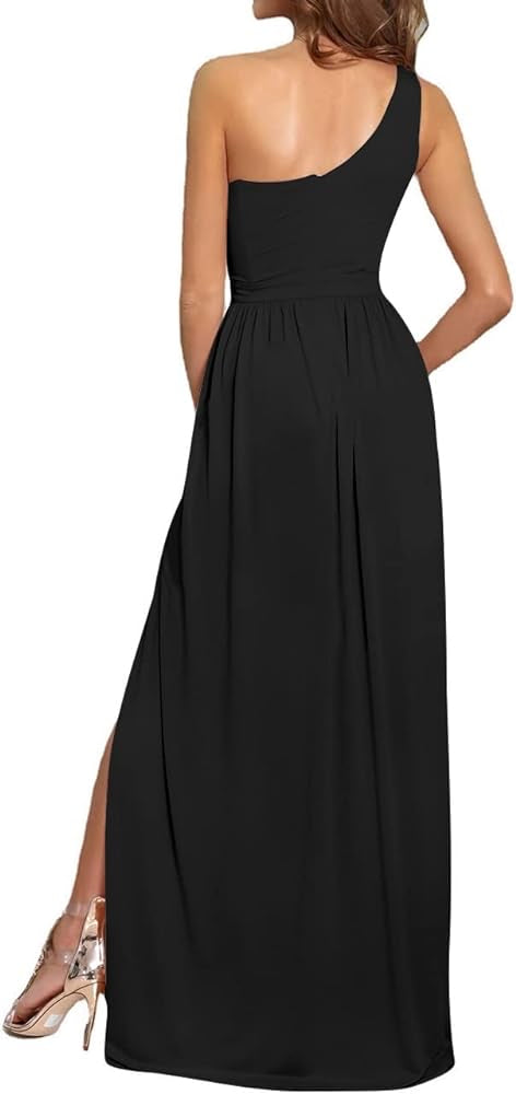 One Shoulder High Split Sleeveless XD21