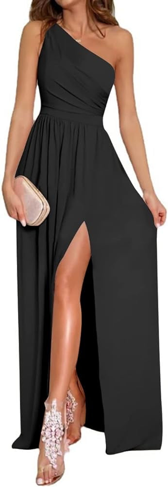 One Shoulder High Split Sleeveless XD21