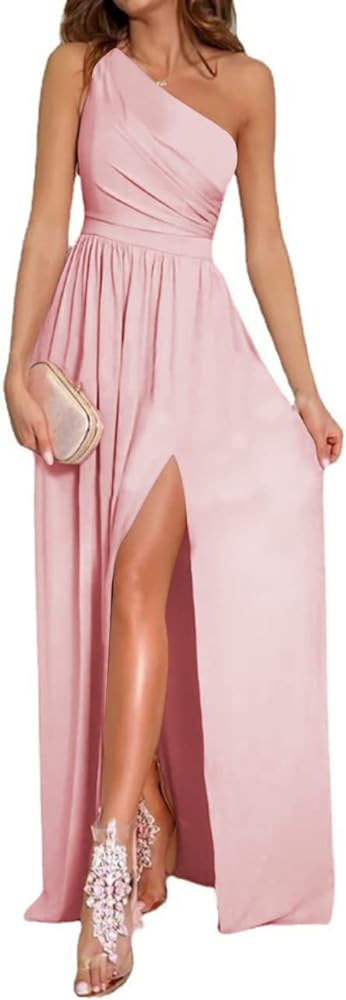 One Shoulder High Split Sleeveless XD21