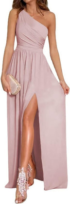 One Shoulder High Split Sleeveless XD21
