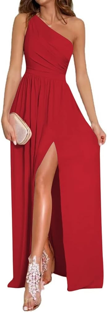 One Shoulder High Split Sleeveless XD21