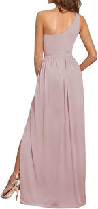 One Shoulder High Split Sleeveless XD21