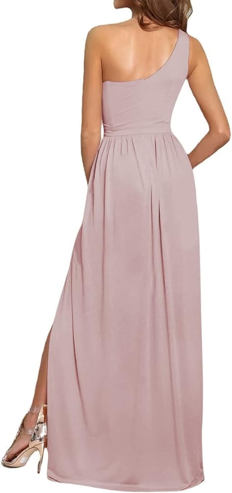 One Shoulder High Split Sleeveless XD21